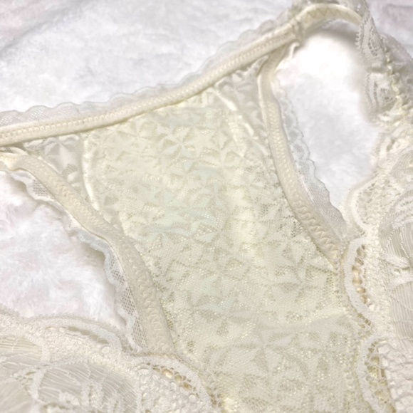 NWOT Aerie Cream Lace Bralette in Size Large - Picture 4 of 7